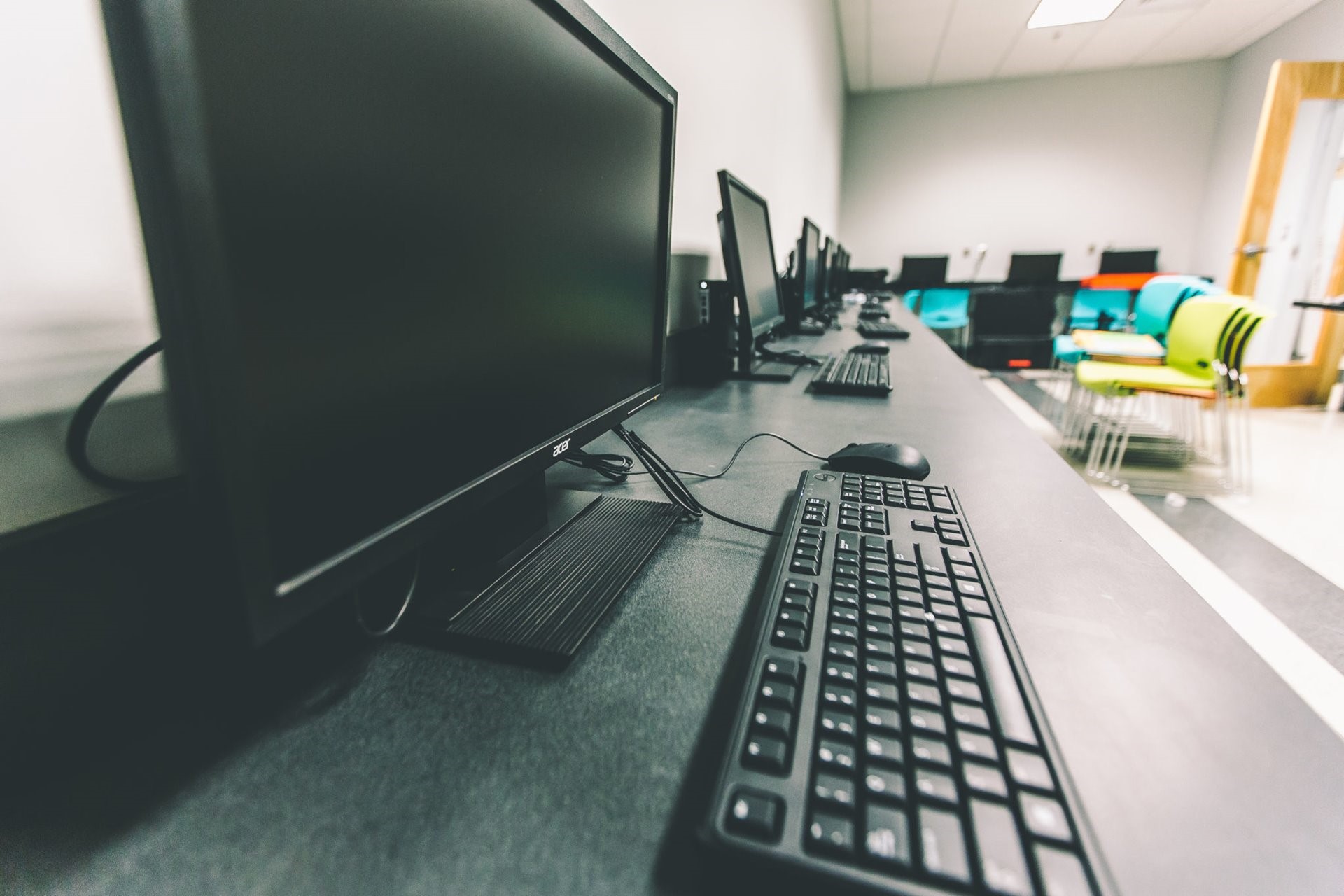 Donated computers and other technology provide practical learning experiences for the center's clients.