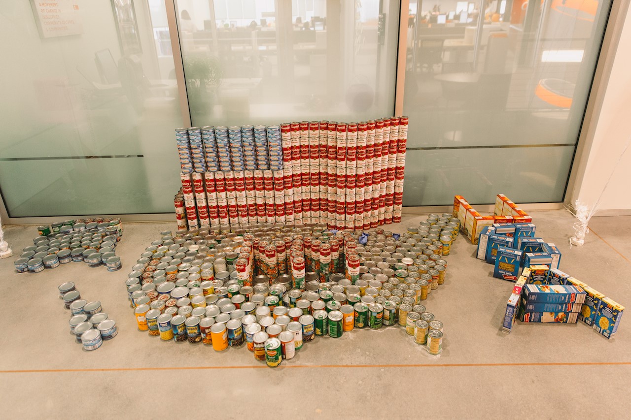 Movement Can Competitions Food Drive USA Cans