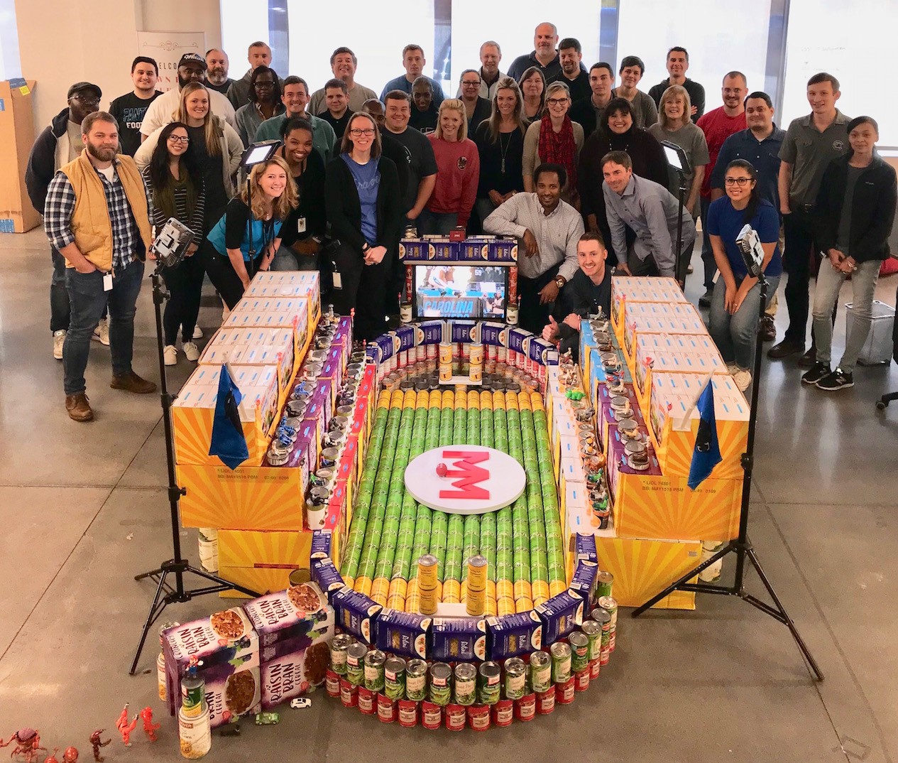 Movement team members donate 10 tons of food for 4 nonprofits