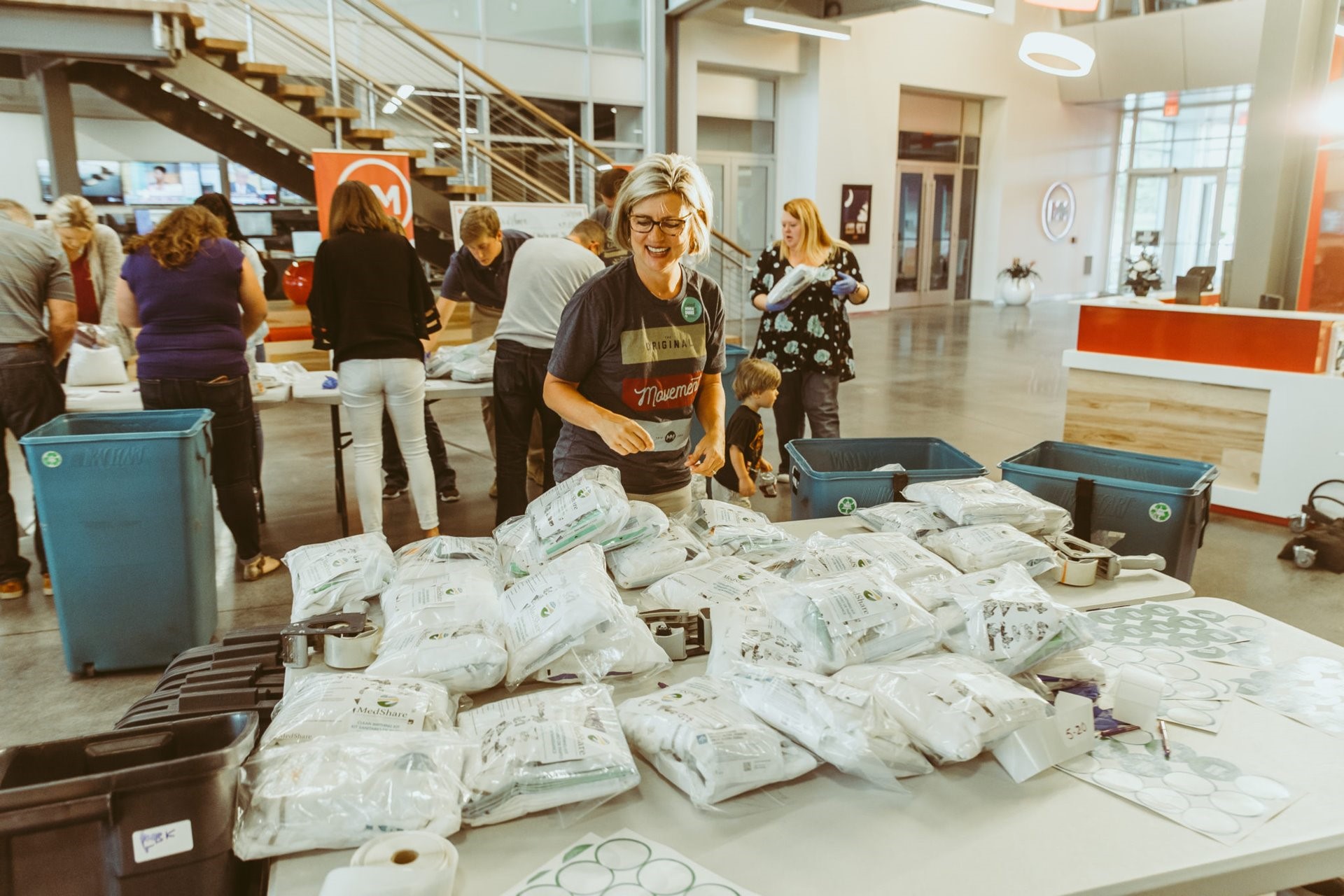 Movement Mortgage raises $15,830 and packs 1,000 Clean Birthing Kits