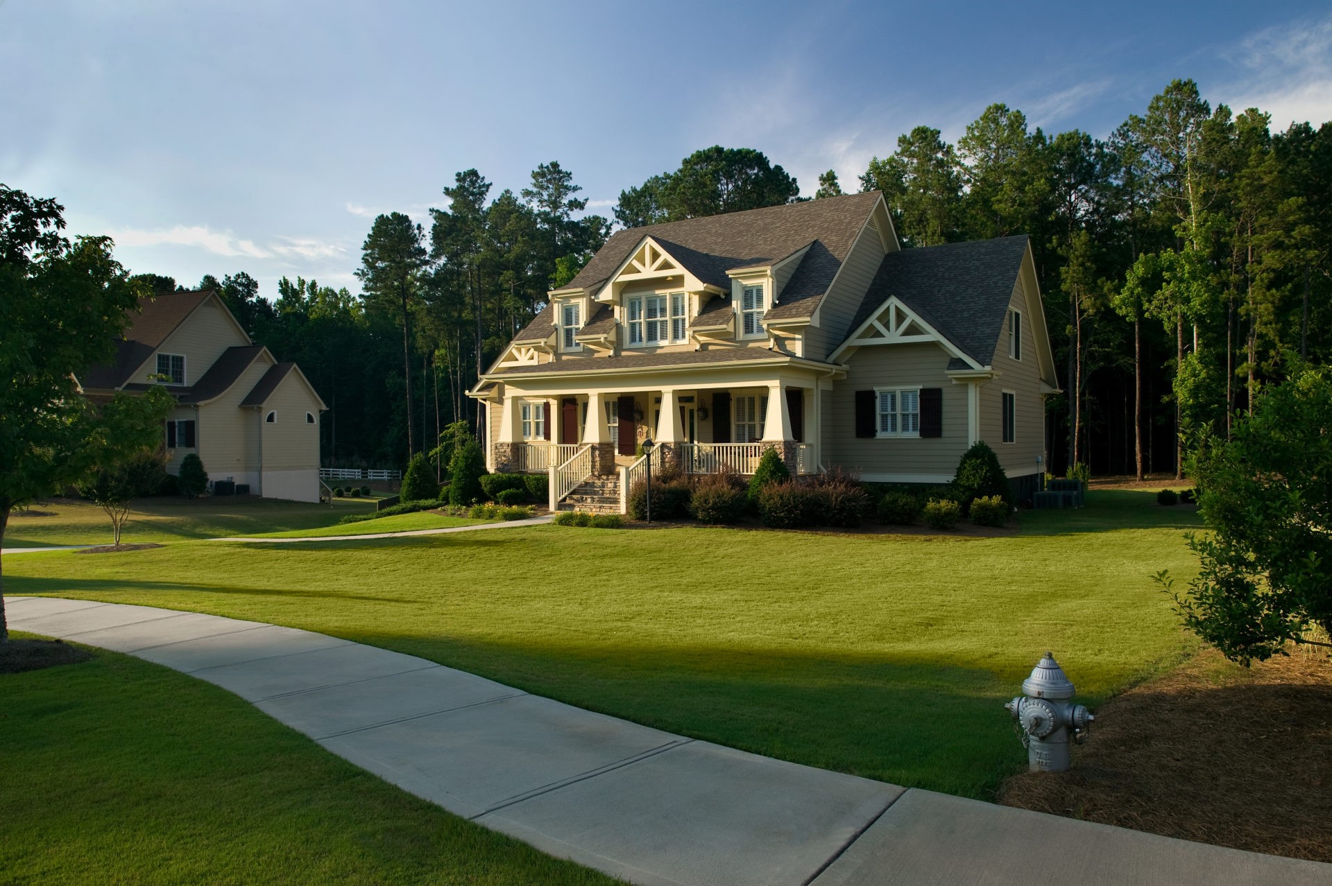 Suburban Home  Exterior Architecture