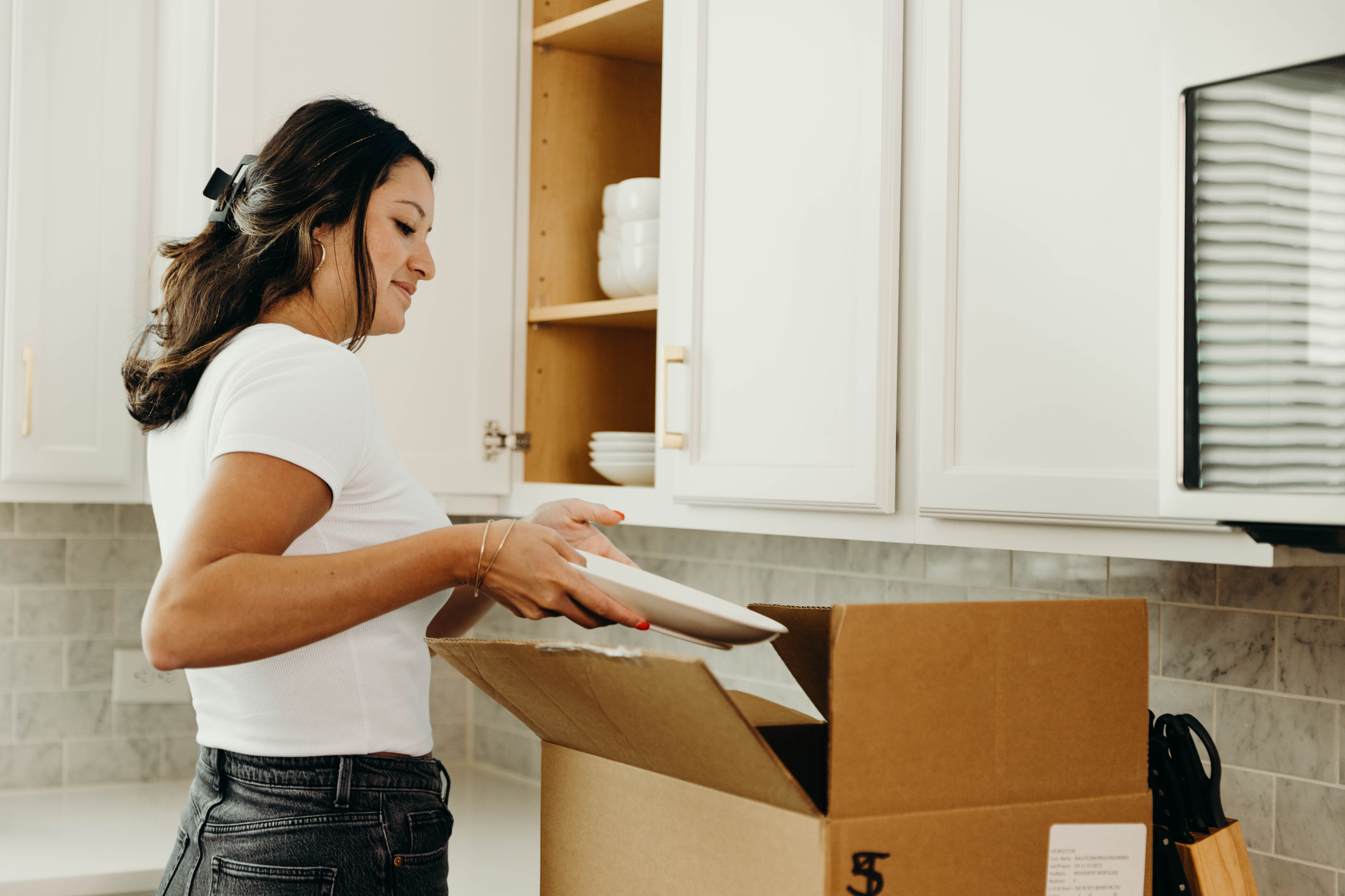 homeowner unpacking 