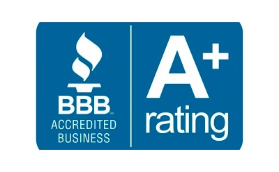BBB accredited business, A+ rating
