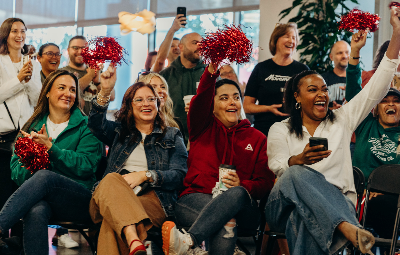 Movement employee smiling