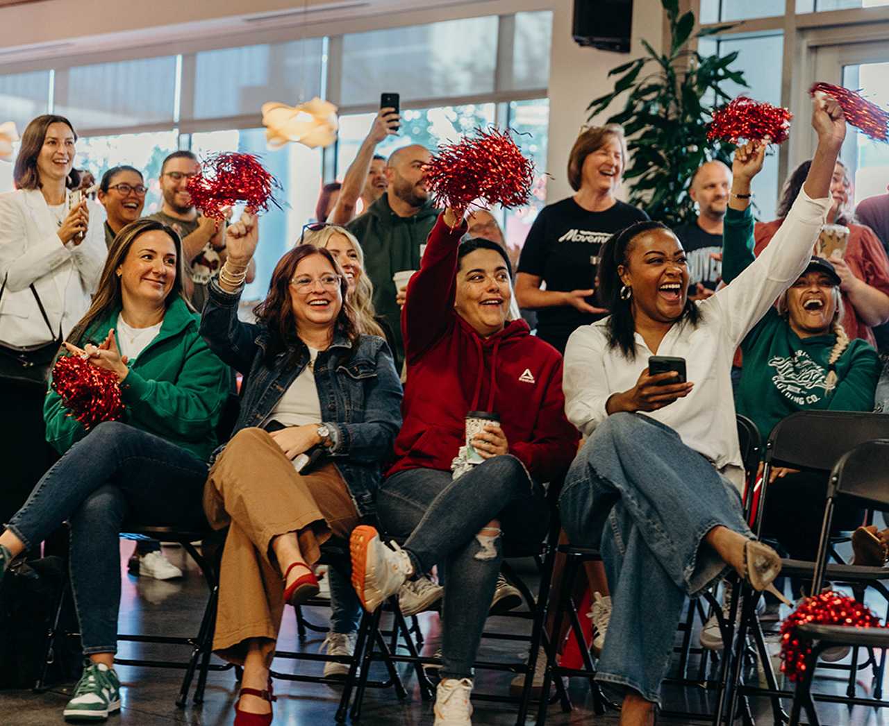 Movement employee smiling